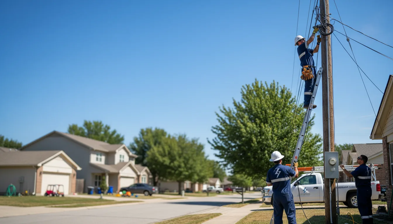 Residential electrician providing installation services in Parma, OH